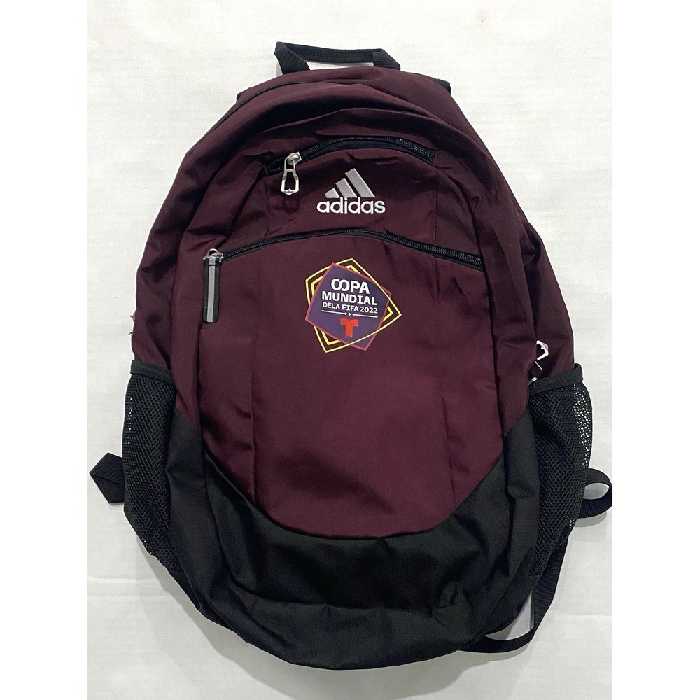Adidas Striker 2 Team Backpack Maroon Black Copa Mundial Dela FIFA 2022